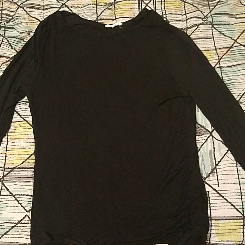 Black long sleeve top